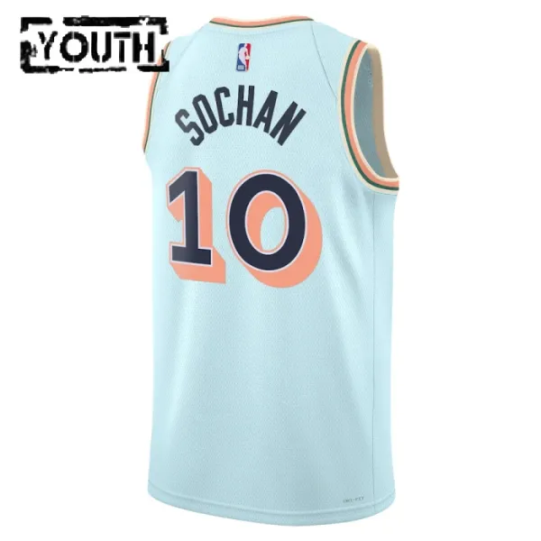 Nike Dječji Dres San Antonio Spurs Jeremy Sochan City Edition 2024/25 Swingman Plava