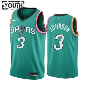 Nike Dječji Dres San Antonio Spurs Keldon Johnson 3 City Edition 2022/23 Swingman Teal