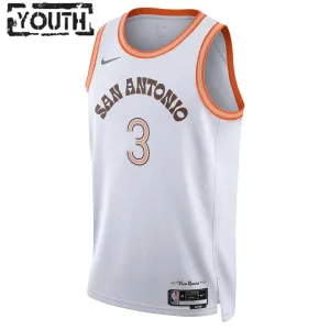 Nike Dječji Dres San Antonio Spurs Keldon Johnson City Edition 2023/24 Swingman Bijela