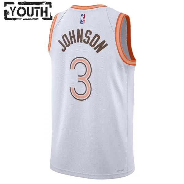 Nike Dječji Dres San Antonio Spurs Keldon Johnson City Edition 2023/24 Swingman Bijela