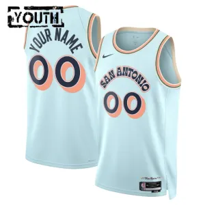 Nike Dječji Dres San Antonio Spurs Personalizacija City Edition 2024/25 Swingman Plava