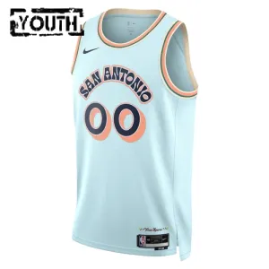 Nike Dječji Dres San Antonio Spurs Personalizacija City Edition 2024/25 Swingman Plava