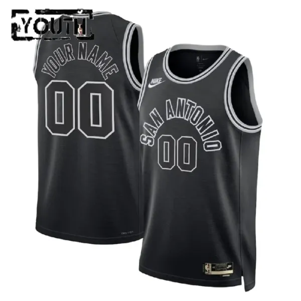 Nike Dječji Dres San Antonio Spurs Personalizacija Classic Edition 2022/23 Swingman Crna Nike Dječji Dres San Antonio Spurs Personalizacija Classic Edition 2022/23 Swingman Crna