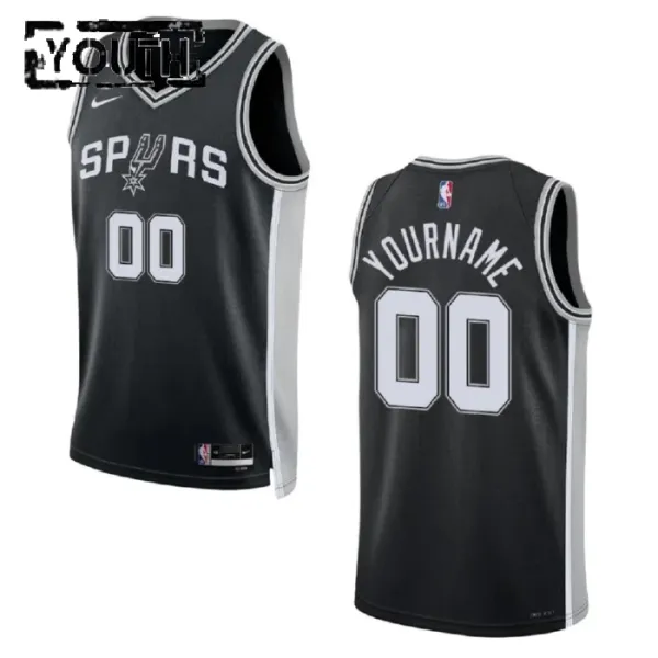 Nike Dječji Dres San Antonio Spurs Personalizacija Icon Edition Swingman Crna Nike Dječji Dres San Antonio Spurs Personalizacija Icon Edition Swingman Crna
