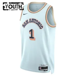 Nike Dječji Dres San Antonio Spurs Victor Wembanyama City Edition 2024/25 Swingman Plava