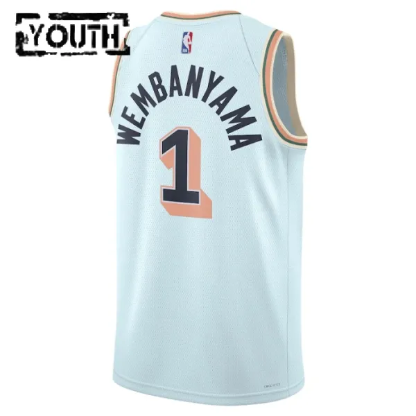 Nike Dječji Dres San Antonio Spurs Victor Wembanyama City Edition 2024/25 Swingman Plava