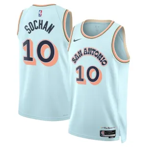Nike Muški Dres San Antonio Spurs Jeremy Sochan City Edition 2024/25 Swingman Plava