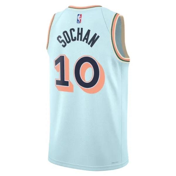 Nike Muški Dres San Antonio Spurs Jeremy Sochan City Edition 2024/25 Swingman Plava