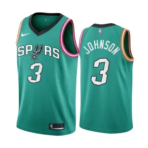 Nike Muški Dres San Antonio Spurs Keldon Johnson 3 City Edition 2022/23 Swingman Teal
