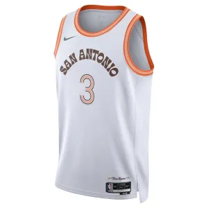Nike Muški Dres San Antonio Spurs Keldon Johnson City Edition 2023/24 Swingman Bijela