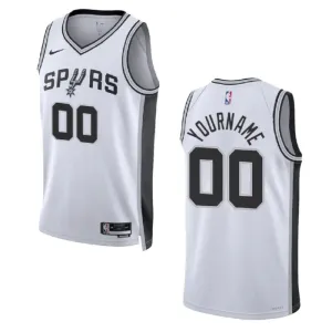 Nike Muški Dres San Antonio Spurs Personalizacija Association Edition Swingman Bijela