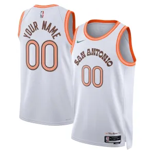 Nike Muški Dres San Antonio Spurs Personalizacija City Edition 2023/24 Swingman Bijela