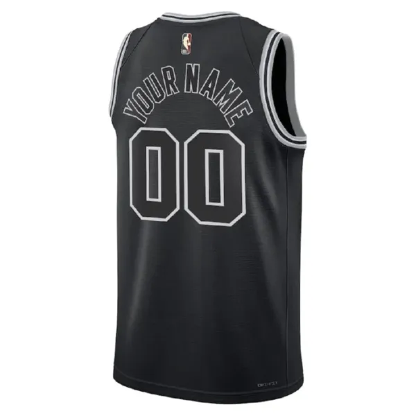 Nike Muški Dres San Antonio Spurs Personalizacija Classic Edition 2022/23 Swingman Crna
