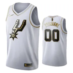 Nike Muški Dres San Antonio Spurs Personalizacija Golden Edition Swingman Bijela
