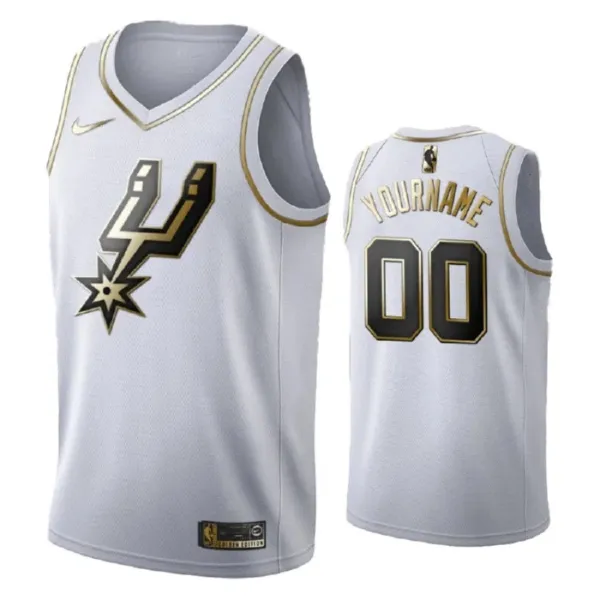 Nike Muški Dres San Antonio Spurs Personalizacija Golden Edition Swingman Bijela Nike Muški Dres San Antonio Spurs Personalizacija Golden Edition Swingman Bijela