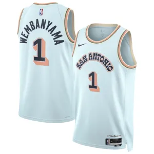 Nike Muški Dres San Antonio Spurs Victor Wembanyama City Edition 2024/25 Swingman Plava
