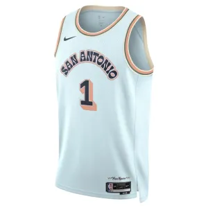 Nike Muški Dres San Antonio Spurs Victor Wembanyama City Edition 2024/25 Swingman Plava