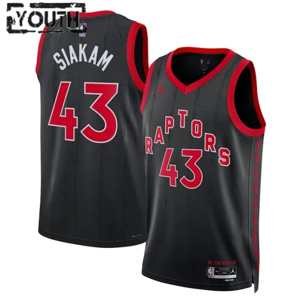Dječji Dres Toronto Raptors Jordan Pascal Siakam 43 Statement Edition Swingman Crna Dječji Dres Toronto Raptors Jordan Pascal Siakam 43 Statement Edition Swingman Crna