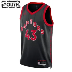 Dječji Dres Toronto Raptors Jordan Pascal Siakam 43 Statement Edition Swingman Crna