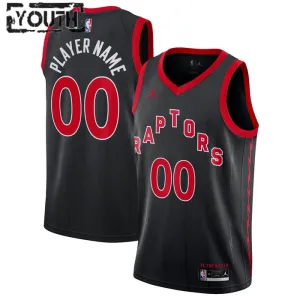 Dječji Dres Toronto Raptors Jordan Personalizacija Statement Edition Swingman Crna