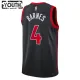 Dječji Dres Toronto Raptors Jordan Scottie Barnes 4 Statement Edition Swingman Crna