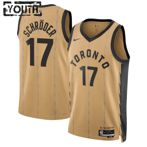 Nike Dječji Dres Toronto Raptors Dennis Schroder City Edition 2023/24 Swingman Zlato Nike Dječji Dres Toronto Raptors Dennis Schroder City Edition 2023/24 Swingman Zlato