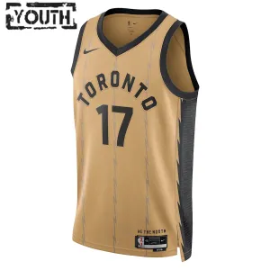 Nike Dječji Dres Toronto Raptors Dennis Schroder City Edition 2023/24 Swingman Zlato