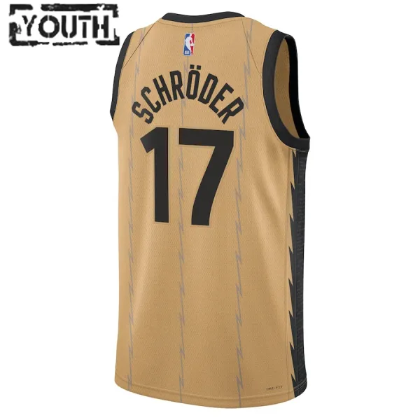Nike Dječji Dres Toronto Raptors Dennis Schroder City Edition 2023/24 Swingman Zlato