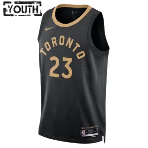 Nike Dječji Dres Toronto Raptors Fred Vanvleet 23 City Edition 2022/23 Swingman Crna