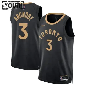 Nike Dječji Dres Toronto Raptors OG Anunoby 3 City Edition 2022/23 Swingman Crna