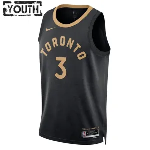 Nike Dječji Dres Toronto Raptors OG Anunoby 3 City Edition 2022/23 Swingman Crna