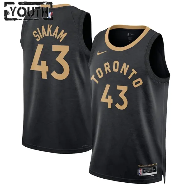 Nike Dječji Dres Toronto Raptors Pascal Siakam 43 City Edition 2022/23 Swingman Crna Nike Dječji Dres Toronto Raptors Pascal Siakam 43 City Edition 2022/23 Swingman Crna