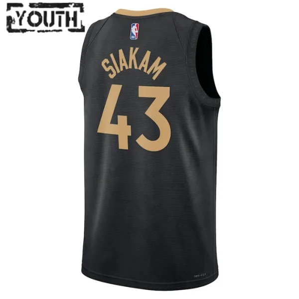 Nike Dječji Dres Toronto Raptors Pascal Siakam 43 City Edition 2022/23 Swingman Crna