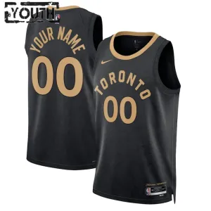Nike Dječji Dres Toronto Raptors Personalizacija City Edition 2022/23 Swingman Crna