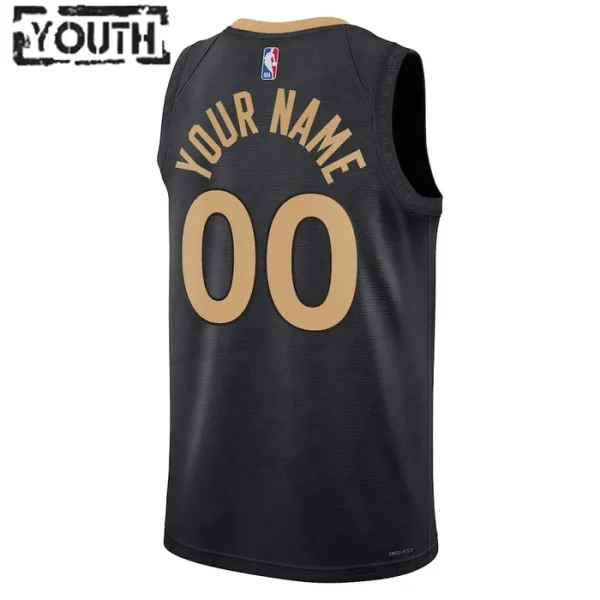 Nike Dječji Dres Toronto Raptors Personalizacija City Edition 2022/23 Swingman Crna