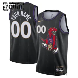 Nike Dječji Dres Toronto Raptors Personalizacija City Edition 2024/25 Swingman Crna