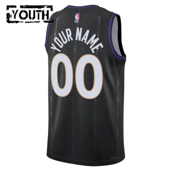 Nike Dječji Dres Toronto Raptors Personalizacija City Edition 2024/25 Swingman Crna