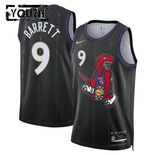 Nike Dječji Dres Toronto Raptors RJ Barrett City Edition 2024/25 Swingman Crna Nike Dječji Dres Toronto Raptors RJ Barrett City Edition 2024/25 Swingman Crna