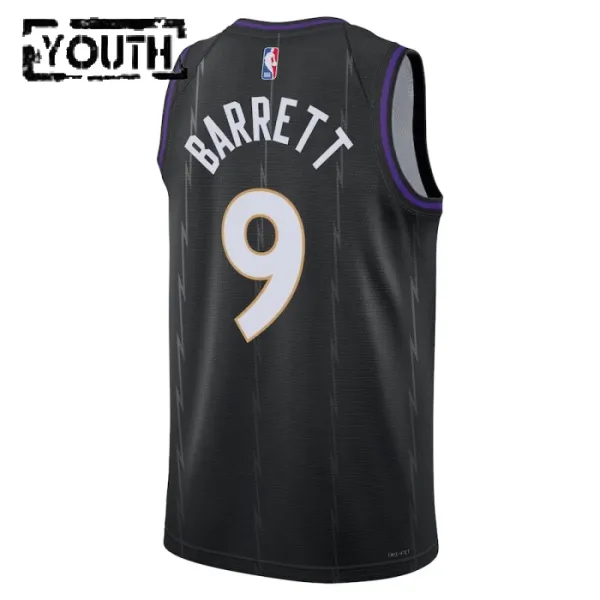 Nike Dječji Dres Toronto Raptors RJ Barrett City Edition 2024/25 Swingman Crna