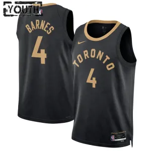 Nike Dječji Dres Toronto Raptors Scottie Barnes 4 City Edition 2022/23 Swingman Crna