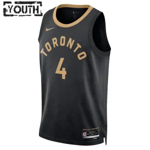 Nike Dječji Dres Toronto Raptors Scottie Barnes 4 City Edition 2022/23 Swingman Crna