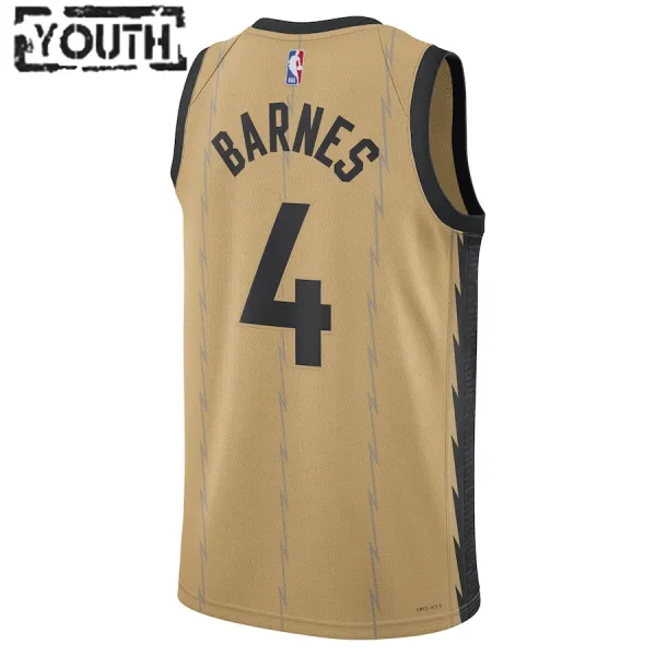 Nike Dječji Dres Toronto Raptors Scottie Barnes City Edition 2023/24 Swingman Zlato
