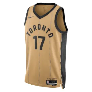 Nike Muški Dres Toronto Raptors Dennis Schroder City Edition 2023/24 Swingman Zlato