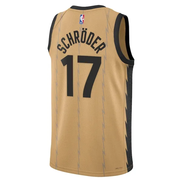 Nike Muški Dres Toronto Raptors Dennis Schroder City Edition 2023/24 Swingman Zlato