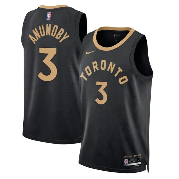 Nike Muški Dres Toronto Raptors OG Anunoby 3 City Edition 2022/23 Swingman Crna Nike Muški Dres Toronto Raptors OG Anunoby 3 City Edition 2022/23 Swingman Crna