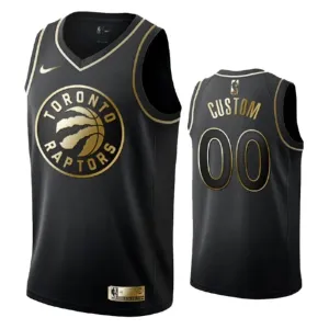 Nike Muški Dres Toronto Raptors Personalizacija Golden Edition Swingman Crna