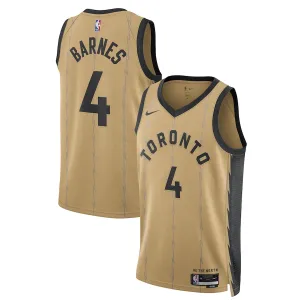 Nike Muški Dres Toronto Raptors Scottie Barnes City Edition 2023/24 Swingman Zlato