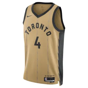 Nike Muški Dres Toronto Raptors Scottie Barnes City Edition 2023/24 Swingman Zlato