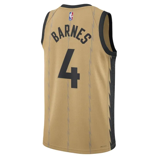 Nike Muški Dres Toronto Raptors Scottie Barnes City Edition 2023/24 Swingman Zlato