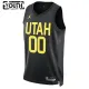 Dječji Dres Utah Jazz Jordan Personalizacija Statement Edition Swingman Crna